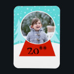 Snow Globe Holiday Flexible Photo Magnet<br><div class="desc">Shake it up this holiday season with this customisable Snow Globe Holiday Flexible Photo Magnet! The design features a snow globe sitting in a scene so perfect it is usually only seen in a snow globe. The globe has a red base and a ball ready for your favourite photo. Simply...</div>