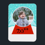 Snow Globe Holiday Flexible Photo Magnet<br><div class="desc">Shake it up this holiday season with this customisable Snow Globe Holiday Flexible Photo Magnet! The design features a snow globe sitting in a scene so perfect it is usually only seen in a snow globe. The globe has a red base and a ball ready for your favourite photo. Simply...</div>