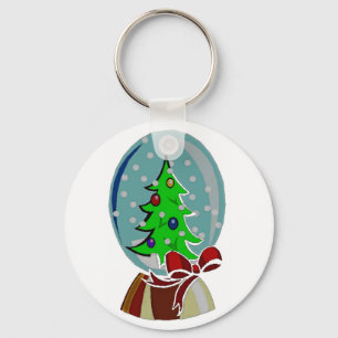 SNOW GLOBE KEY RING