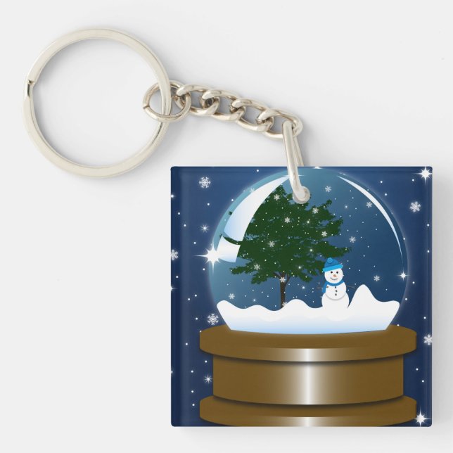 Snow Globe Key Ring (Front)