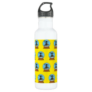 Snow Globe with Blackbird Singing 710 Ml Water Bottle