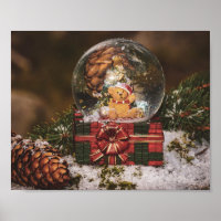 Snow globe with cute Bear