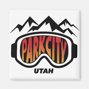 Snow Goggles Park City Utah Travel Ski souvenir Magnet