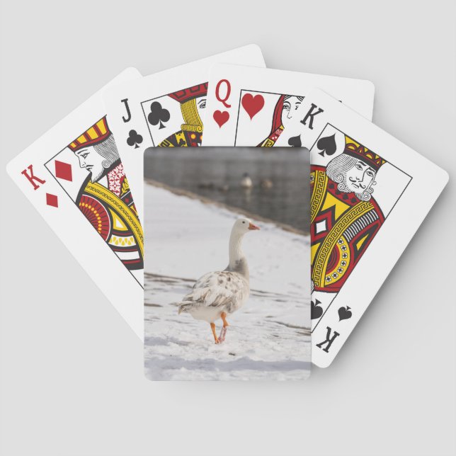 Snow Goose Strut Playing Cards (Back)