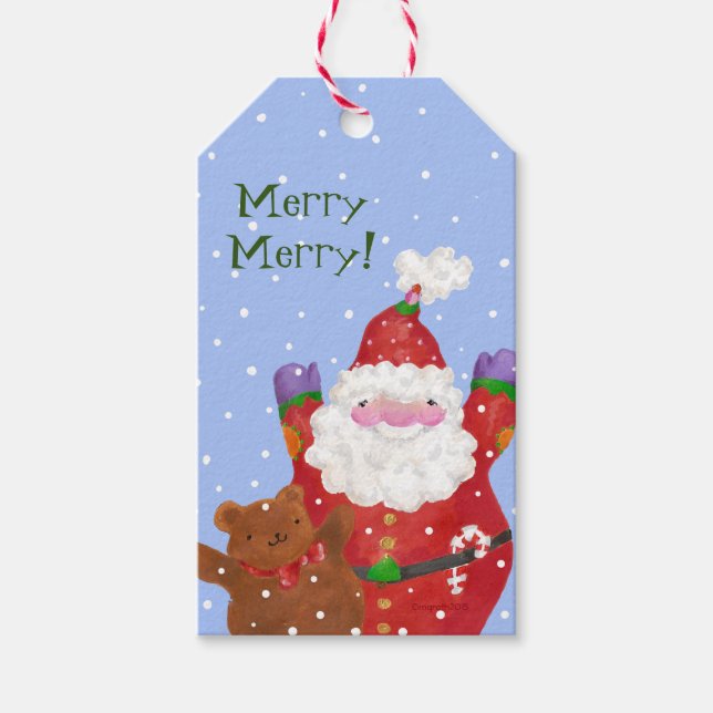 Snow Happy gift tag (Front)