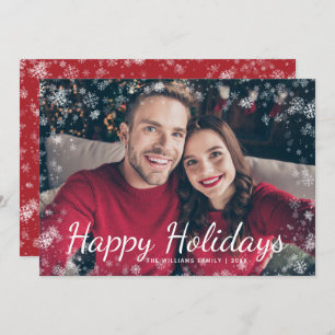 Snow Happy Holidays Christmas