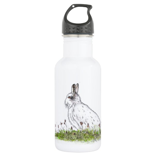 Snow hare 532 ml water bottle (Front)