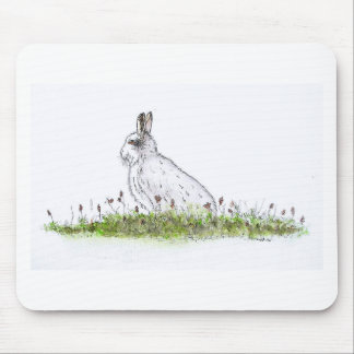 Snow Hare Mouse Mat