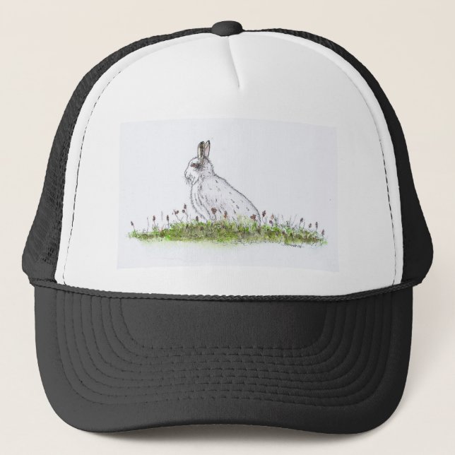 Snow Hare Trucker Hat (Front)