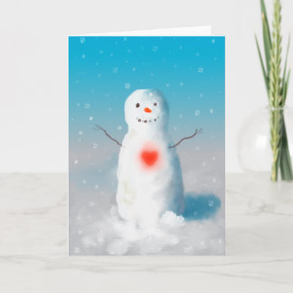 Snow Heart Holiday Card