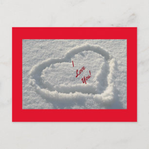Snow Heart Postcard