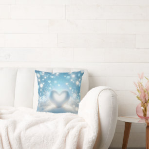 Snow Hearts Cushion