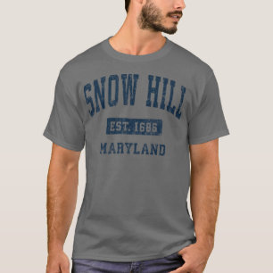 Snow Hill Maryland MD Vintage Athletic Sports Desi T-Shirt