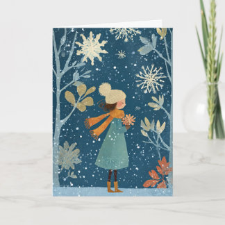 Snow Holiday Card