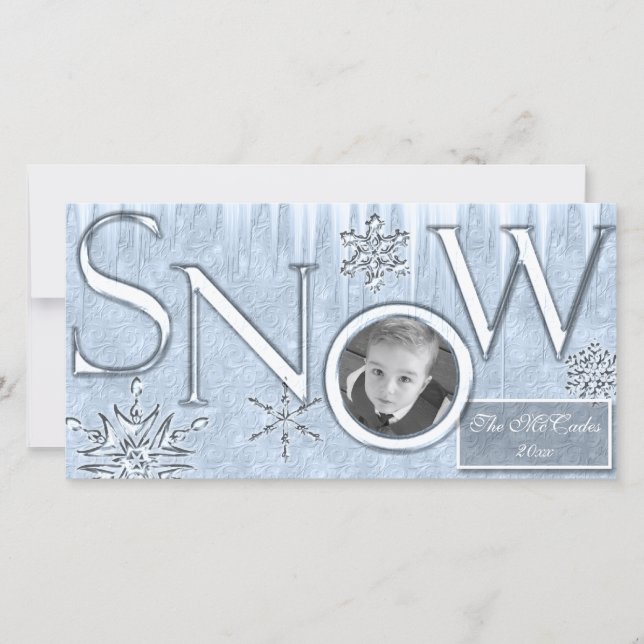 Snow Holiday Card (Front)