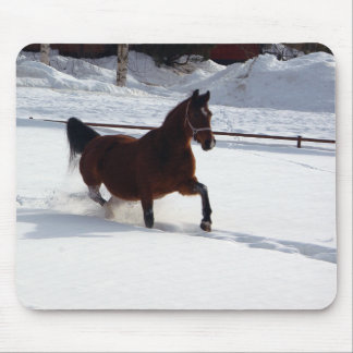 Snow Horse Mouse Mat