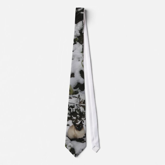Snow Images, Snow Cat Tie (Front)