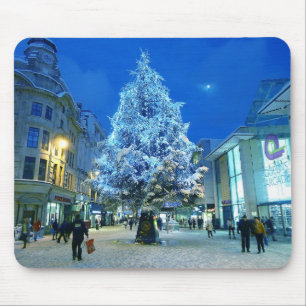 Snow in Cardiff Mouse Mat