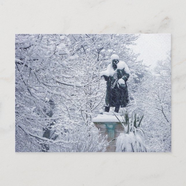 Snow in Cardiff Postcard (Front)