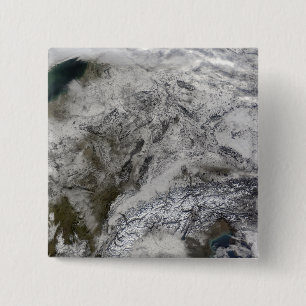 Snow in Europe 15 Cm Square Badge