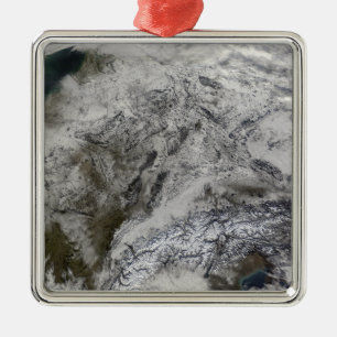 Snow in Europe Metal Tree Decoration