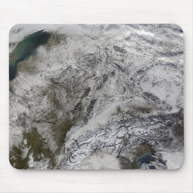 Snow in Europe Mouse Mat (Front)