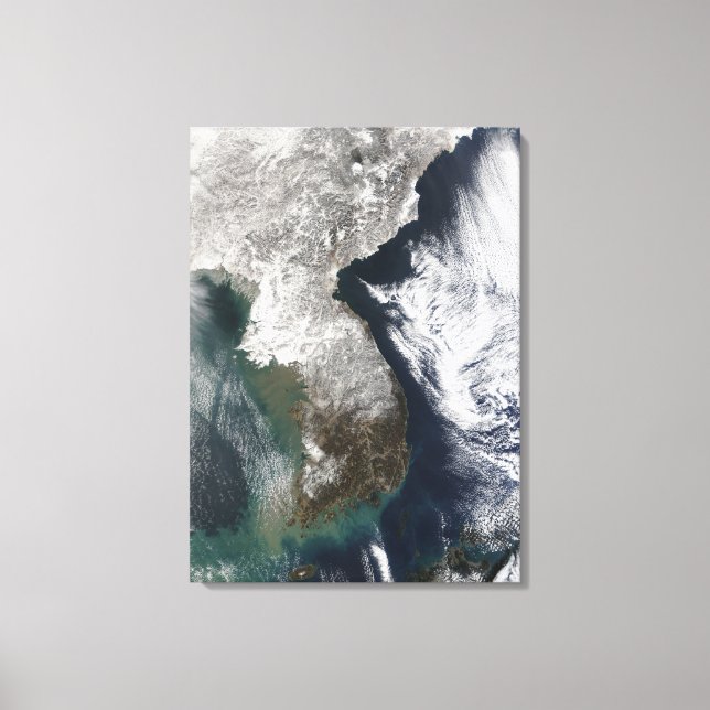 Snow in Korea Canvas Print (Front)