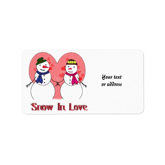 Snow in Love Address Label