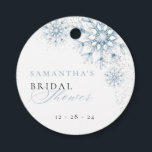 Snow in Love Bridal Shower Favour Tags<br><div class="desc">Snow in Love Bridal Shower Favour Tags (</div>