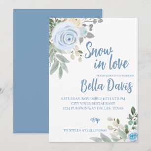 Snow in Love Bridal Shower Invitation