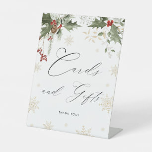 Snow in Love Cards & Gifts Bridal Shower Pedestal Sign