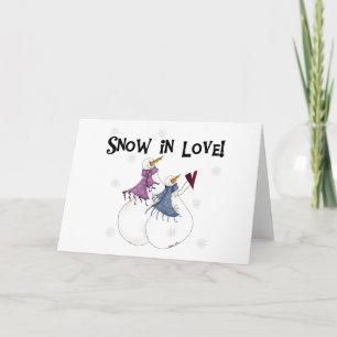Snow in Love Holiday Card