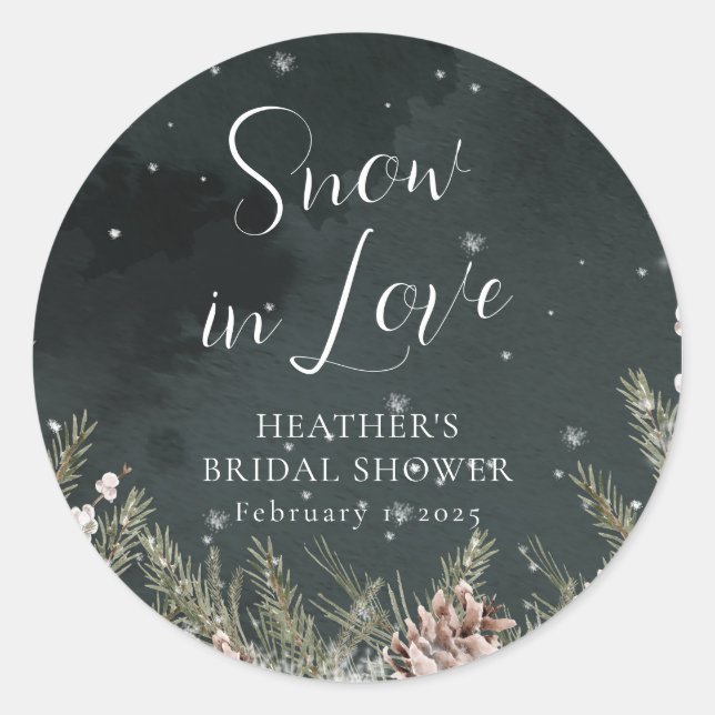 Snow In Love Sticker (Front)