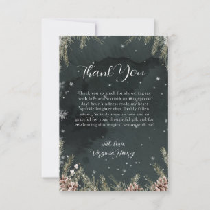 Snow In Love Thank You Card