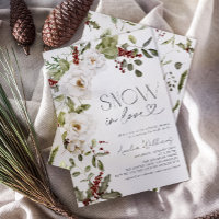 Snow in Love White Flowers Pine Winter