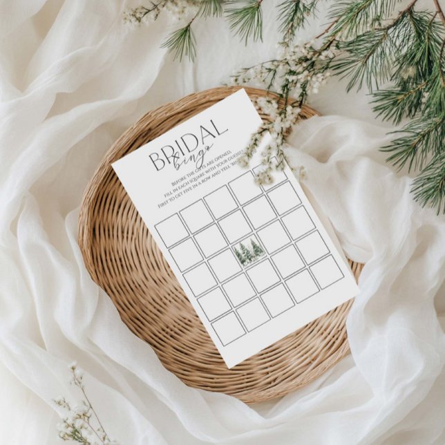 Snow In Love Winter Bridal Shower Bingo Game (Creator Uploaded)