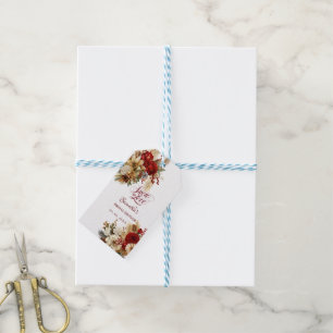 Snow in love winter bridal shower gift tags