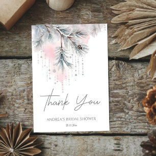 Snow in love winter bridal shower template