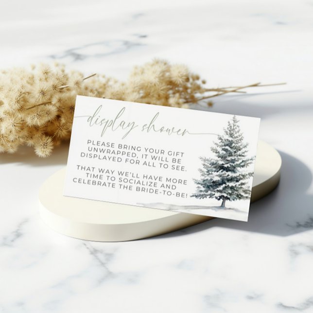 Snow In Love Winter Display Shower Enclosure Card (Creator Uploaded)
