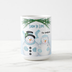 Snow In Love Winter Wedding Coffee Mug