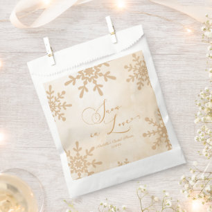 Snow In Love Winter Wonderland Bridal Shower Favour Bags