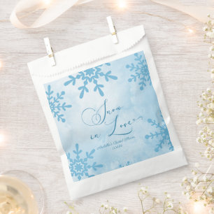 Snow In Love Winter Wonderland Bridal Shower Favour Bags