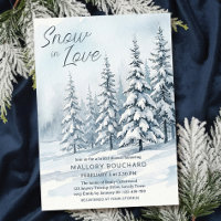 Snow In Love Winter Wonderland Bridal Shower