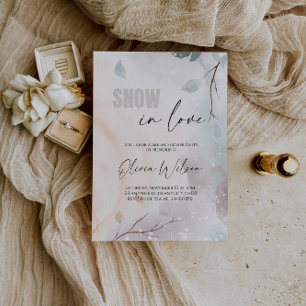 Snow in Love -Winter Wonderland Bridal Shower Invitation