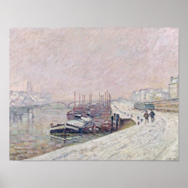 Snow in Rouen Poster (Front)