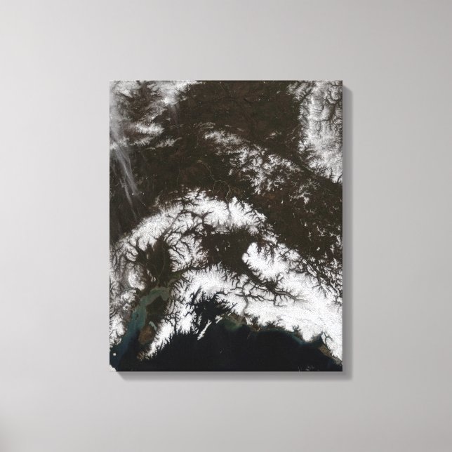 Snow in south central Alaska Canvas Print (Front)