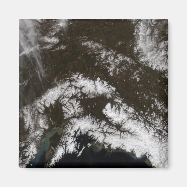 Snow in south central Alaska Magnet (Front)