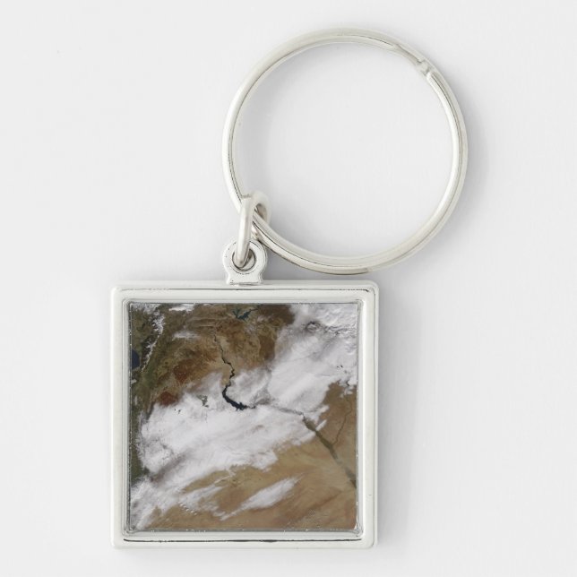 Snow in Syria Key Ring (Front)