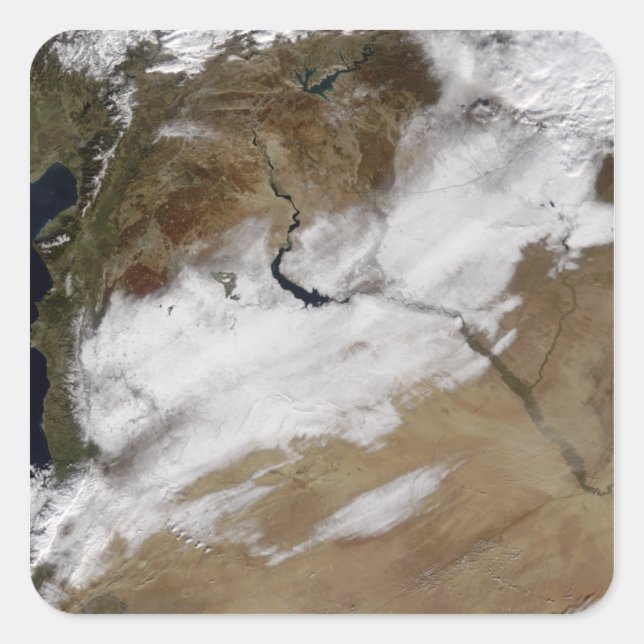 Snow in Syria Square Sticker (Front)