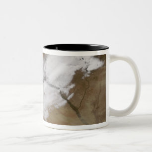 Snow in Syria Two-Tone Coffee Mug